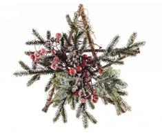 Kaemingk Stella Decorata con Bacche E Pino Natale Ghirlande E Frange, Multicolore, 8718532327015