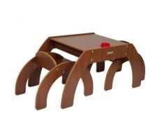 Little Helper FunStation - Tavolino per Bambini con 2 sedie, Colore: Marrone