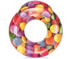 Bestway Candy Delight Lounge, Schwimmringsessel Poltrona, Multicolore, BW43186