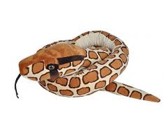 Wild Republic- Jumbo Serpente Rocce Indiano o Pitone moluro Peluche Giocattolo, 280 cm, Multicolore, 21690