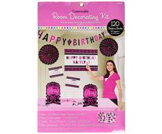 Amscan 241145 buon compleanno personalizzabile decorazione kit