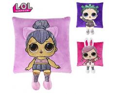 Cerdá-2200-4481 LOL Surprise - Cuscino in Velluto a Rilievo, Multicolore (2200-4481)