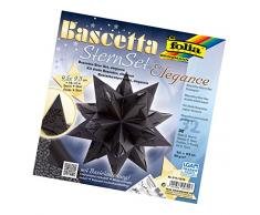 Idena Folia, Set per Stella Fai da Te Bascetta, di Colore Blu, codice Articolo 836/3030, Cartone, Nero, 9,5 x 9,5 cm