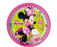 Piatti Minnie felice - 8 pezzi