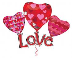 amscan 3186101 Floating Love Multi Foil Palloncini