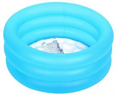 Jilong- Fun Piscina Baby 3 Anelli con Fondo Gonfiabile, Multicolore, 64x64x22 cm, 17220