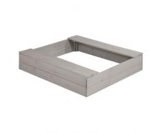 roba- Sabbiera Piccola da Legno Massiccio, Colore Grigio, 455010GA