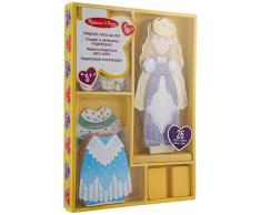 Melissa & Doug 13553 - Bambola in Legno con Guardaroba Magnetizzato, 26 pezzi