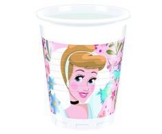 Procos Prinzessinnen verträumt 8 Bicchieri di plastica 200 ml