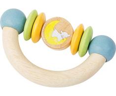 Small Foot Baby- Tattile in Legno a Forma di Mezzaluna con Elementi Girevoli della Pecorella Lotta, 10514