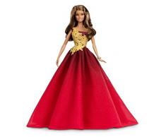 Barbie DRD25 - Bambola Barbie Magia delle Feste 2016 con Abito Rosso