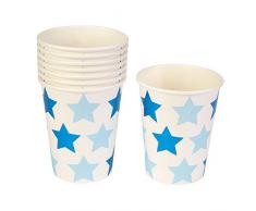Neviti 775462 Little Star - Confezione da 8 bicchieri di carta, 7,5 x 7,5 x 9 cm