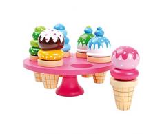 Legler Piccolo Piede Company (smb5v) - 5854 - Gioco dellimitazione - Coni di Ghiaccio con Display - Cucina