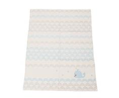 DaviDFussenegger 592760J2 - Coperta per bambini Finn Wal, 65 x 9 cm, multicolore