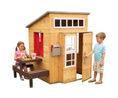 Kidkraft 182 - Moderna Casetta Giocattolo da Esterni, in Legno, per Il Giardino, Include Cucinino e Accessori, per Bambini