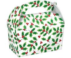 Amscan International – 395102 Holly Gable Scatole di cartone (Small)