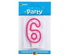 Pioneer Europe- Candela per Feste, Rosa, 26201