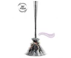 WIDMANN Animata Scopa da strega Adulto Unisex, Multicolore, 07101