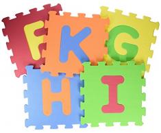 Teorema- Disney 72274-Tappeto Puzzle Lettere, 5 Pezzi, Multicolore, 72274