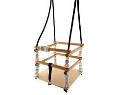 Hess-Spielzeug- Dondolo in Legno, Naturale, a Partire da 12 Mesi, Circa 32 cm, 31106