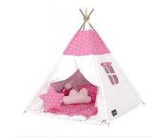 Elfique - Tenda Giocattolo Stile Indiano Tipi, con Tetto a Doppia Imbottitura, con Coperta Imbottita
