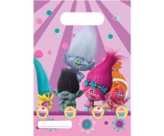 Sacchetti regalo Trolls - 6 pezzi