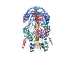 Creative Convertting Centrotavola Fontana 45 Cm Happy Birthday, Multicolore, Taglia Unica