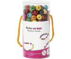Wonderkids A1900021 - Perline in Legno, Multicolore