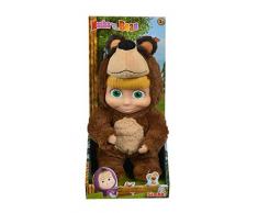 Simba- Bambola Masha con Costume Orso,cm 25, Colore, 109301064