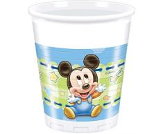 Disney Junior 71985, Bicchieri di Plastica Baby Mickey, Pacco da 8