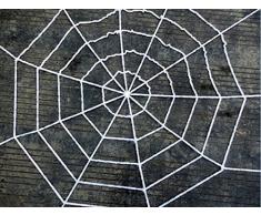 The Rubber Plantation TM 5052726713905 ragnatela Halloween Prop decorazione stringa Amscan ragnatela, unisex, bianco, taglia unica
