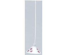 Kahlert Licht 0105615 - Lampada a Sospensione per casa delle Bambole, Colore: Bianco e Rosa
