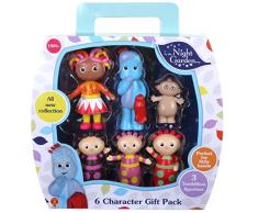 Kids In The Night Garden Figurines scatola regalo con maniglia per il trasporto contenente 6 personaggi, fino a 10 cm di altezza, giocattoli per bambine e bambini giocattoli 1648