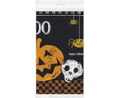 Partito Unico plastica scacchi Halloween Tovaglia, 7ft x 4.5ft