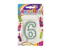 Boland- Candela Nr 6, 4 Colori Assortiti, Multicolore, 563406