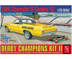 AMT AMT1018 Scala 1: 25 1968 El Camino SS con Bonus Soap Box Derby Car Model Kit