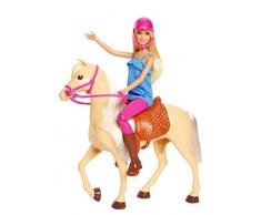 Barbie Bambola con Cavallo e Accessori, Multicolore, 3+ Anni, FXH13
