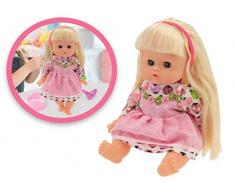 Teorema- Bambola Parrucchiera con Voce, Beve dal Biberon e Fa Pipì nel Vasino, Colore, 66268