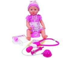 Simba 105032355 - Bambola New Born Baby Bebè Visita Medica, 38 cm