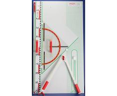 WISSNER® 165101.M00 - Lavagna Magnetica Professionale da Parete, con Angolo di 60 cm, in plastica, Colore: Bianco