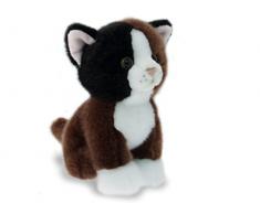 Teorema 39221 - Peluche Nice & Good Gatto, Marrone/Bianco
