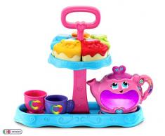LeapFrog- Musical Rainbow Tea Party Set educativo e Giocattolo per Imparare a Far Finta di Suonare Il tè per Bambini con sorter, luci e Canzoni, Multicolore, Taglia Unica, 603203
