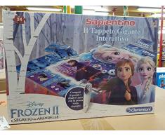 Clementoni - 16187 - Sapientino - Il Tappeto Gigante Interattivo Disney Frozen 2 - Made in Italy, puzzle bambini, gioco educativo bambini 3 anni, gioco elettronico parlante (versione in italiano)
