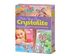 4M- Crystalite Wind Chime And Trinket Box Kit Fai da Te, Multicolore, 404729