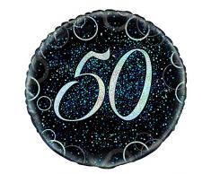 45,7 cm Glitz blu palloncini in alluminio per ° compleanno