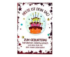 Depesche 3003.039 - Biglietto di Auguri per Compleanno, con Decorazione