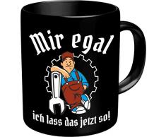 Rahmenlos Z882045 - Tazza con Scritta in Lingua Tedesca ICH Lass Das Jetzt so, MIR Egal, Multicolore
