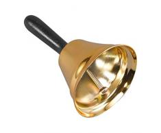 Shatchi - Campana di Babbo Natale per travestimento da Babbo Natale, colore: oro/nero