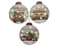 Kaemingk LED in Legno Assortite Natale Luci E Decorazioni, Multicolore, 8718533493214