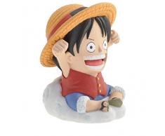Plastoy- One Piece: Lufy Mini Salvadanaio, Multicolore, 80042